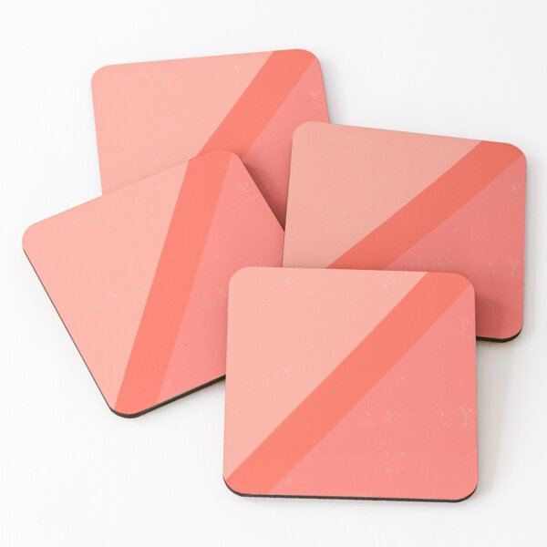 Item preview, Peach Painterly Roller Brush Style Geometric  designed and sold by OneThreeSix.