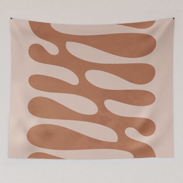 Item preview, Organic Botanical Shapes, Neutral Brown designed and sold by technicolorable_art.