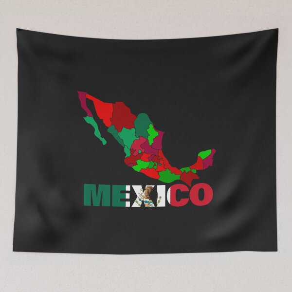 Item preview, Mexico Flag Map designed and sold by AnimalsDH305.