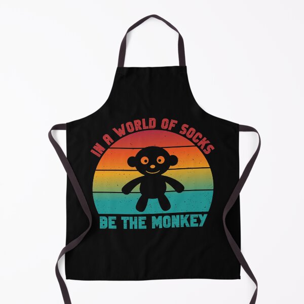 Item preview, Playful Sock Monkey In The World Of Socks Be The Monkey designed and sold by Lelijo.