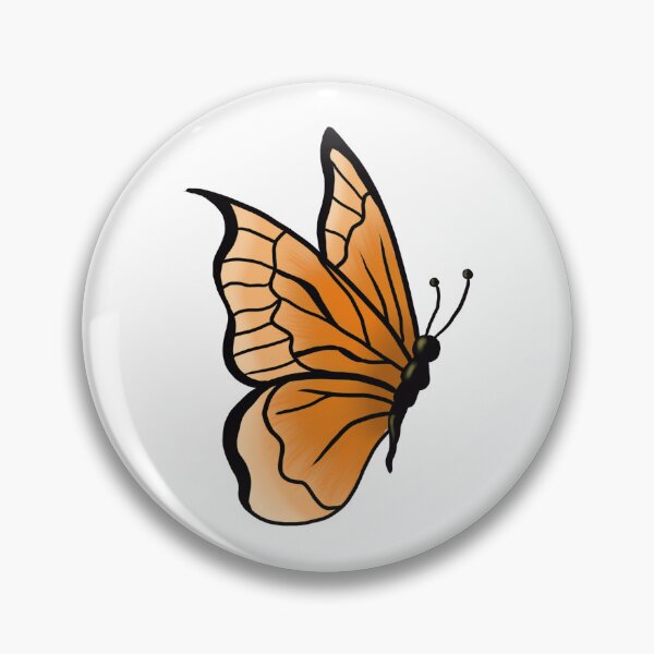 Artikelvorschau, Garden Grace: Wunderschöner orangefarbener und brauner Schmetterling entworfen und verkauft von Graciaisgrace.