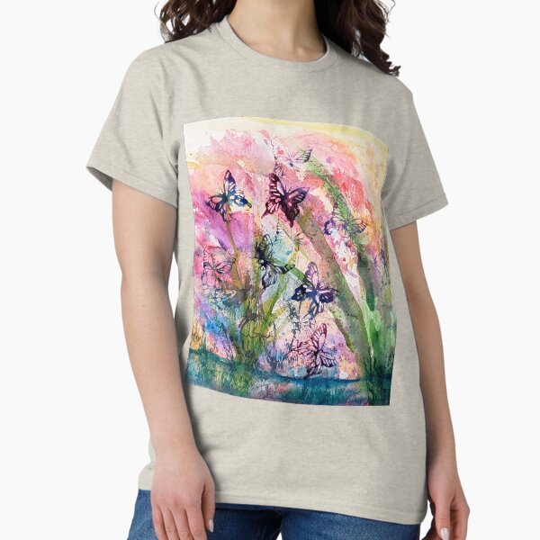 Looking for Fairies - Watercolor Resist by TSteele.Art Classic T-Shirt