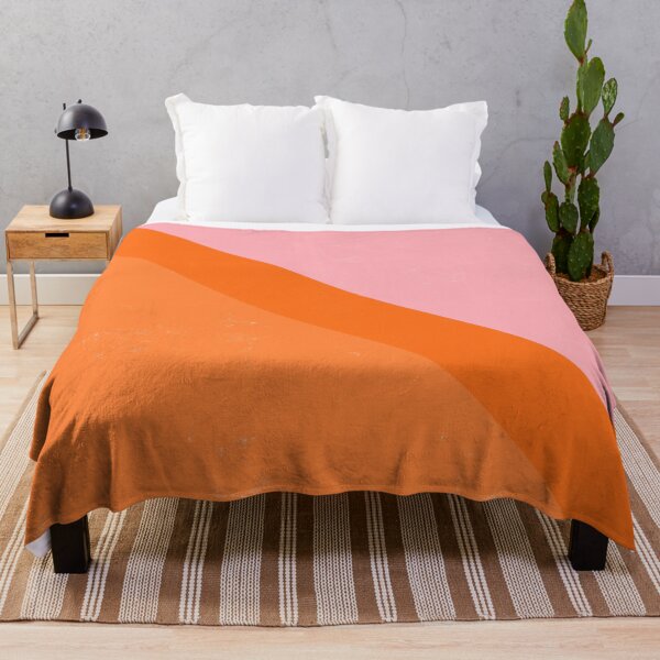 Item preview, Pink and Orange Painterly Roller Brush Style Geometric  designed and sold by OneThreeSix.