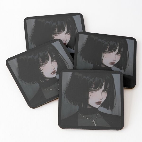 Item preview, Beautiful Anime girl with black hair  designed and sold by Moonflowerbt1.