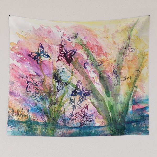 Item preview, Looking for Fairies - Watercolor Resist by TSteele.Art designed and sold by TSteeleArt.