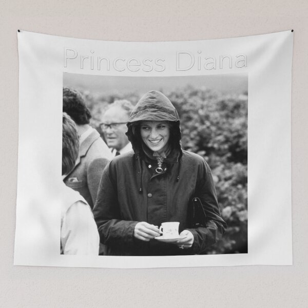 Item preview, HRH Princess Diana in Black and White - Professional Photo designed and sold by Picturestation.
