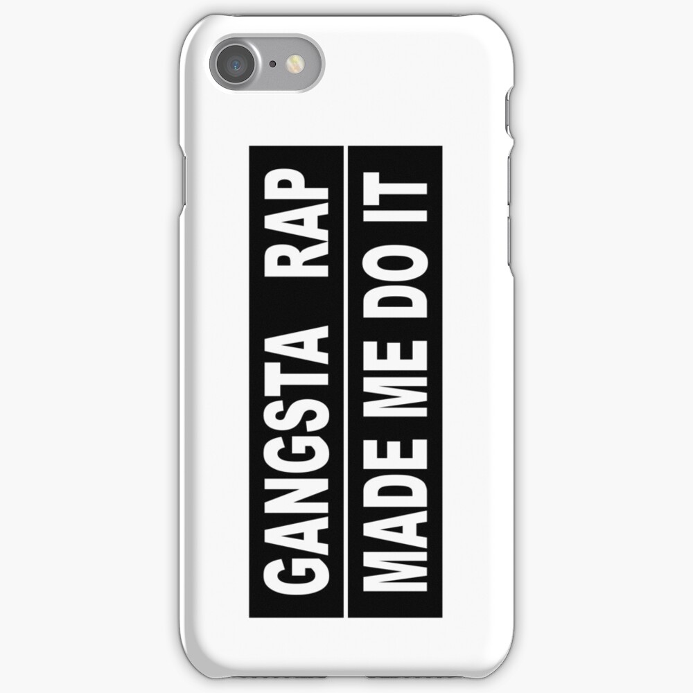 gangsta rap iPhone Case & Cover