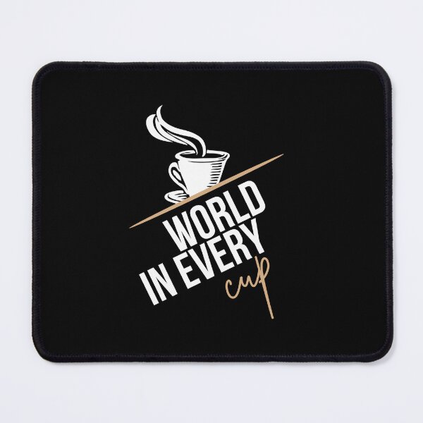 Item preview, Coffee Journey with World in every cup designed and sold by BlueGoldArt.