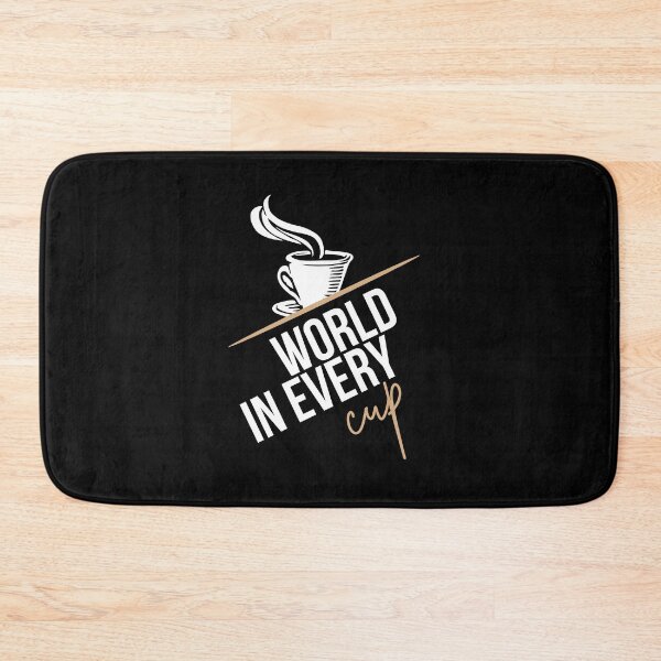 Item preview, Coffee Journey with World in every cup designed and sold by BlueGoldArt.
