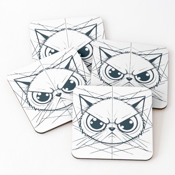 Item preview, Angry Cat designed and sold by Wild-way Art.
