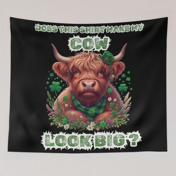 Item preview, Does This Shirt Make My Cow Look Big? St Patrick's Day Irish T-Shirt designed and sold by Dazzling15.
