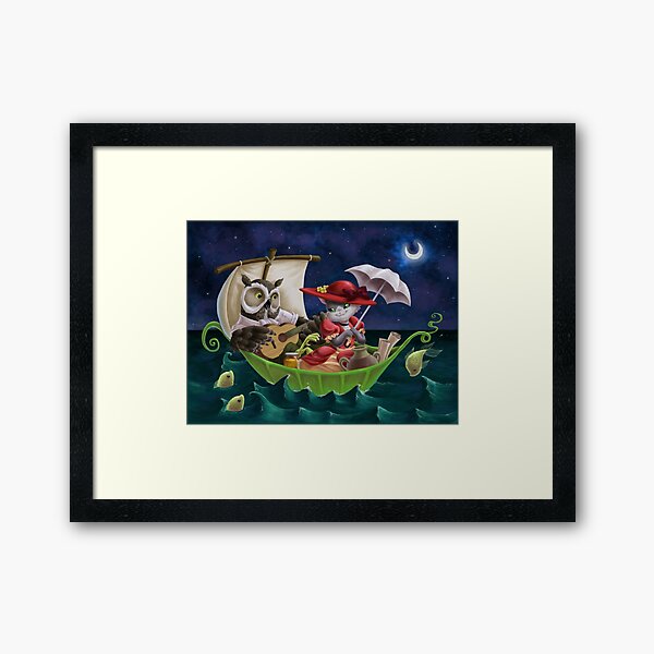 The Owl and the Pussycat Framed Art Print
