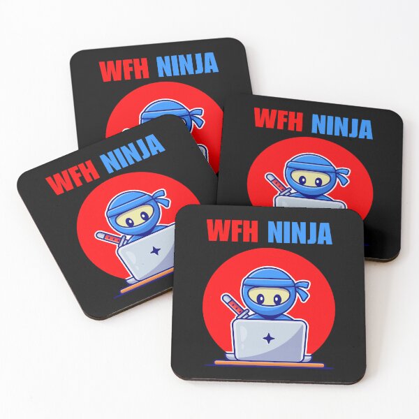 Item preview, WFH Ninja, funny freelancer, work from home saying or quote, online remote work designed and sold by NBSStore.