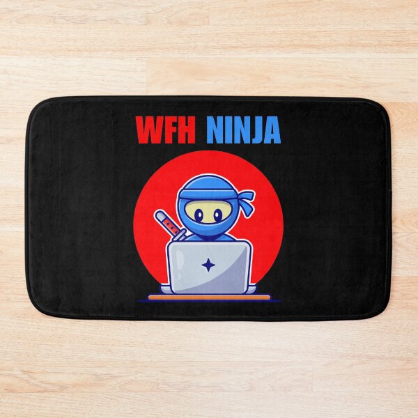 Item preview, WFH Ninja, funny freelancer, work from home saying or quote, online remote work designed and sold by NBSStore.