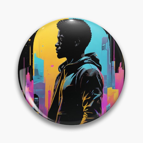 Item preview, Cyberpunk Man Meets City of Lights designed and sold by Bomba Visual.