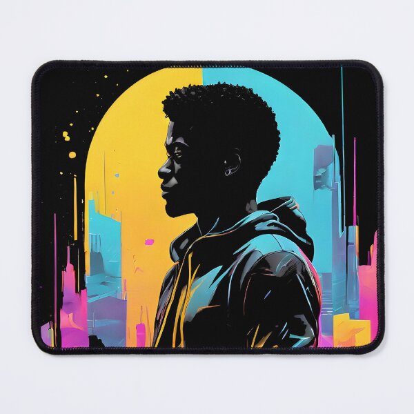 Item preview, Cyberpunk Man Meets City of Lights designed and sold by Bomba Visual.