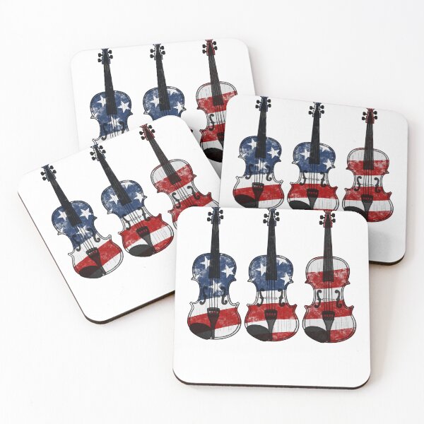 Item preview, Violin USA Flag Violinist Patriotic Musician 4th July designed and sold by doodlerob.