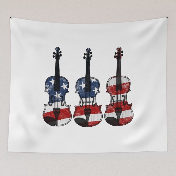 Item preview, Violin USA Flag Violinist Patriotic Musician 4th July designed and sold by doodlerob.