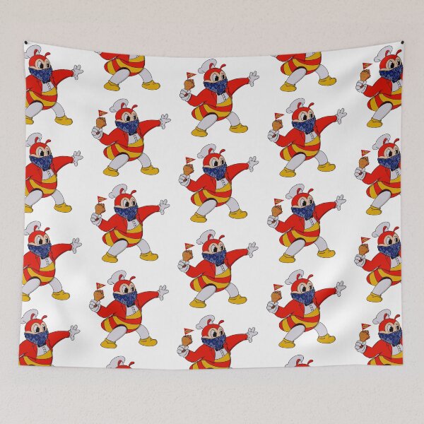 Item preview, CUTE JOLLIBEE ANGRY SPICY CHICKEN JOY STICKER designed and sold by aydapadi.