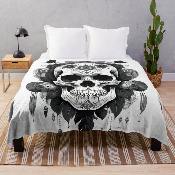 Item preview, Skull : black and white death tatoo designed and sold by VonKalt.