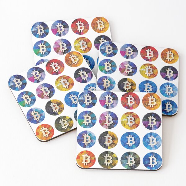 Item preview, Bitcoin multicolor pattern designed and sold by Bitcoinomnis.