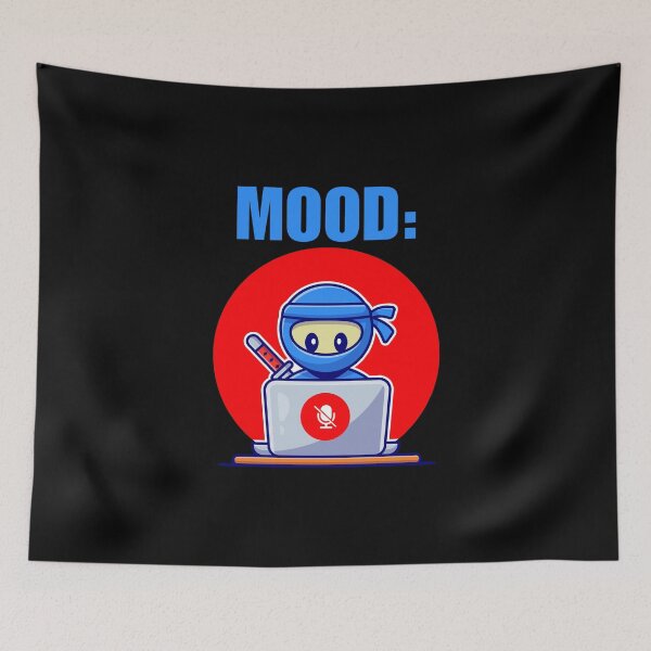 Item preview, Muted mic in a virtual meeting or conference call, funny remote wfh job designed and sold by NBSStore.