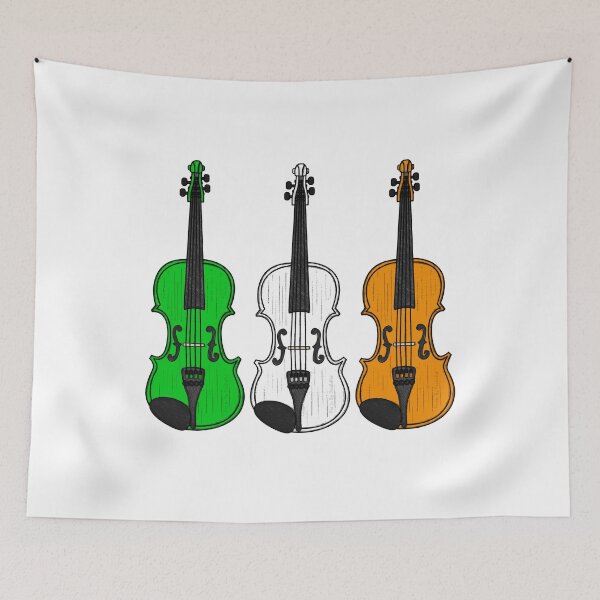 Item preview, Violin Irish Flag Violinist St Patrick's Day Fiddle designed and sold by doodlerob.