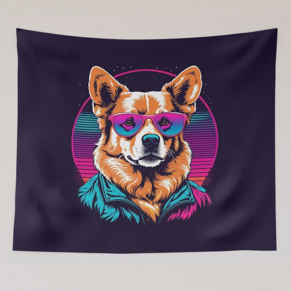 Item preview, When your little dog adopts glasses that reflect their shining personality designed and sold by Pulsant  Paintings.