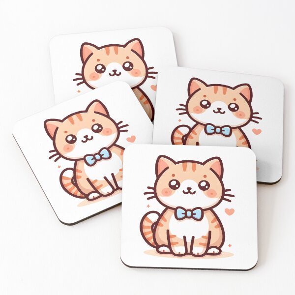 Item preview, Kawaii Cat With Bow Tie designed and sold by CanvasCutie.