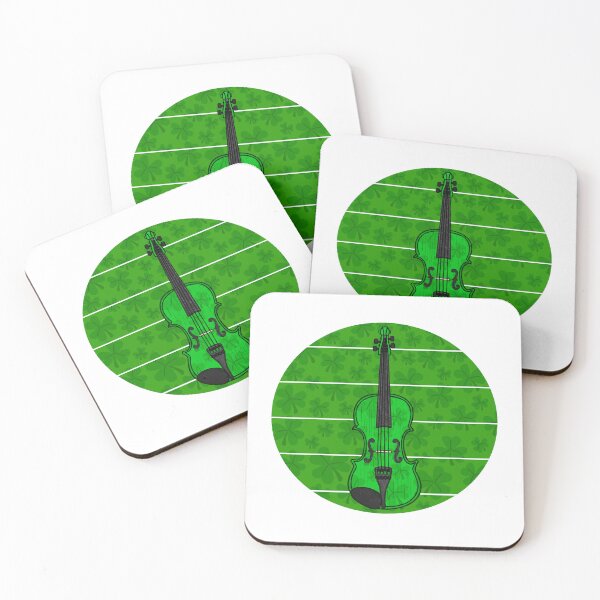 Item preview, Violin Irish Fiddle Shamrocks St Patrick's Day Musician designed and sold by doodlerob.