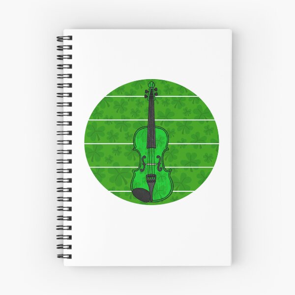 Item preview, Violin Irish Fiddle Shamrocks St Patrick's Day Musician designed and sold by doodlerob.