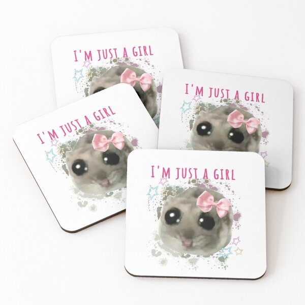 Item preview, Sad hamster, just a girl, tiktoc meme, hamster meme designed and sold by theherbst131313.