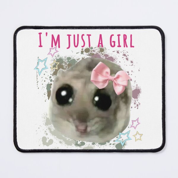 Item preview, Sad hamster, just a girl, tiktoc meme, hamster meme designed and sold by theherbst131313.