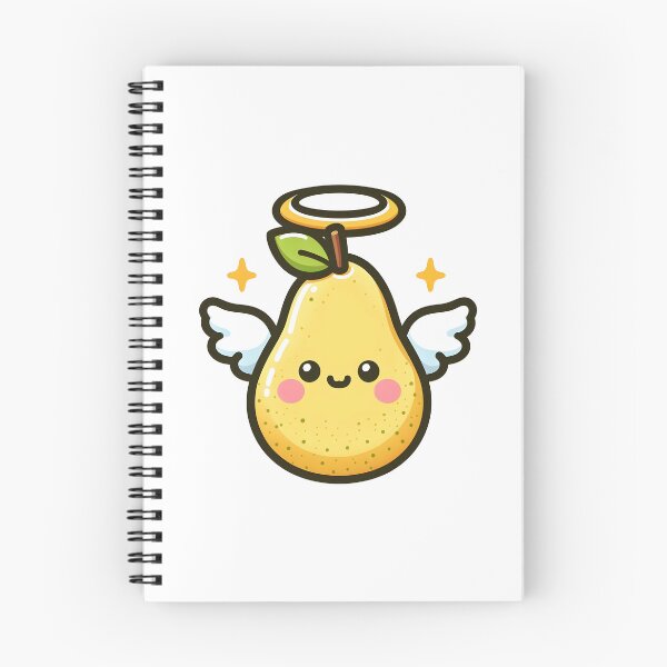 Item preview, Kawaii Pear With A Halo Flying With Wings designed and sold by CanvasCutie.