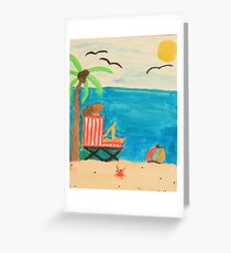 Afternoon at the Beach Greeting Card