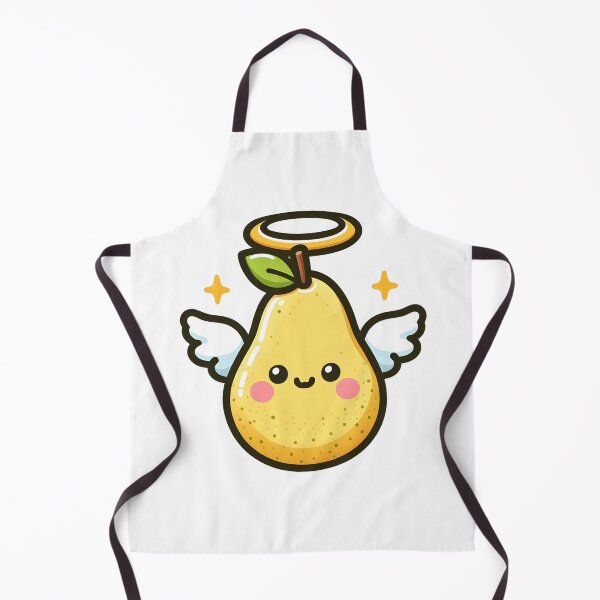 Item preview, Kawaii Pear With A Halo Flying With Wings designed and sold by CanvasCutie.