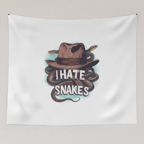 Item preview, I Hat Snakes - Fedora Hat - Indy designed and sold by Fenay Designs.