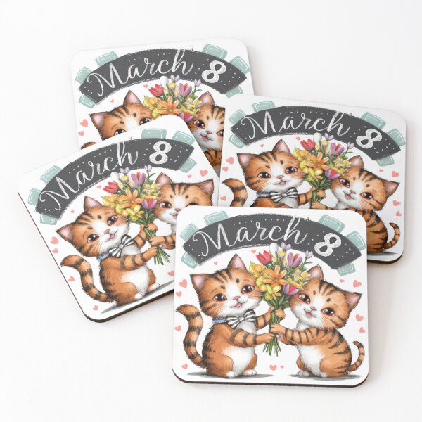 Item preview, kittens with flowers for Happy Mothers Day landscape designed and sold by Expressions-Sel.