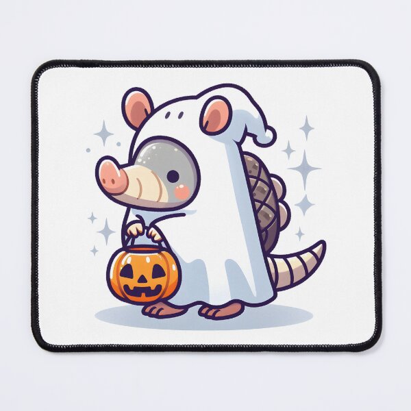 Item preview, Kawaii Armadillo In Ghost Costume designed and sold by CanvasCutie.