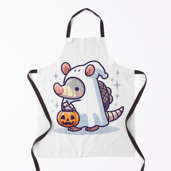 Item preview, Kawaii Armadillo In Ghost Costume designed and sold by CanvasCutie.