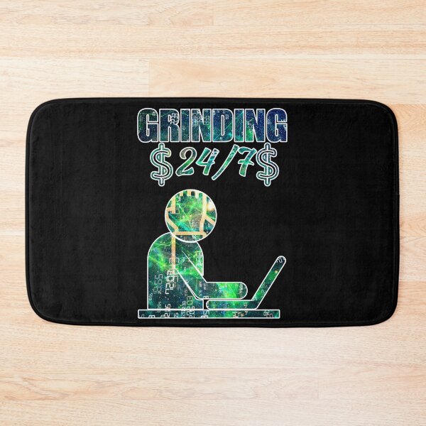 Item preview, Grinding 24/7, online business or money motivation for young entrepreneur designed and sold by NBSStore.