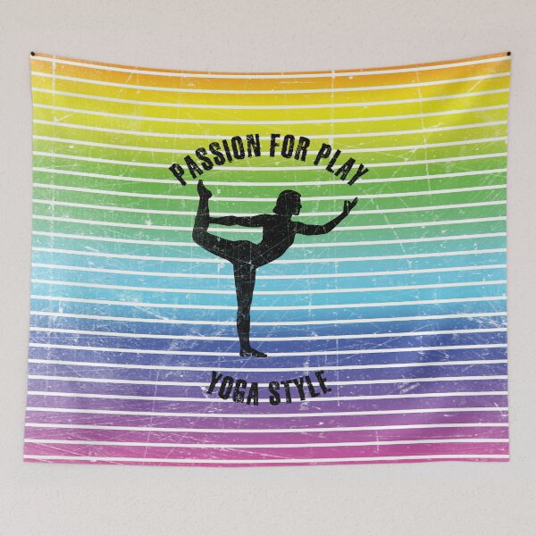 Item preview, Black silhouette of a woman standing yoga master of dance pose designed and sold by HarridanCreates.