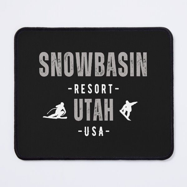 Item preview,  Snowbasin Resort, Utah U.S.A. White text. Gift Ideas For The Ski Enthusiast. designed and sold by LindaLG.