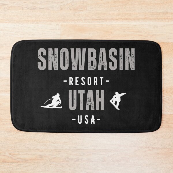Item preview,  Snowbasin Resort, Utah U.S.A. White text. Gift Ideas For The Ski Enthusiast. designed and sold by LindaLG.