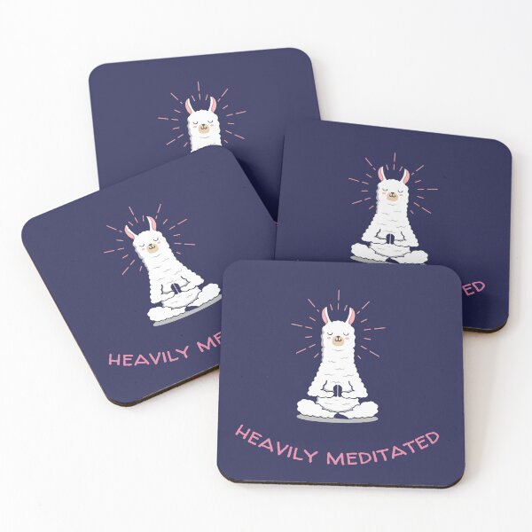 Item preview, Heavily Meditated. Cute Meditating Lllama designed and sold by Rebel-Design.