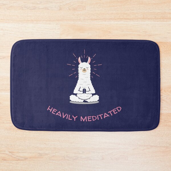 Item preview, Heavily Meditated. Cute Meditating Lllama designed and sold by Rebel-Design.