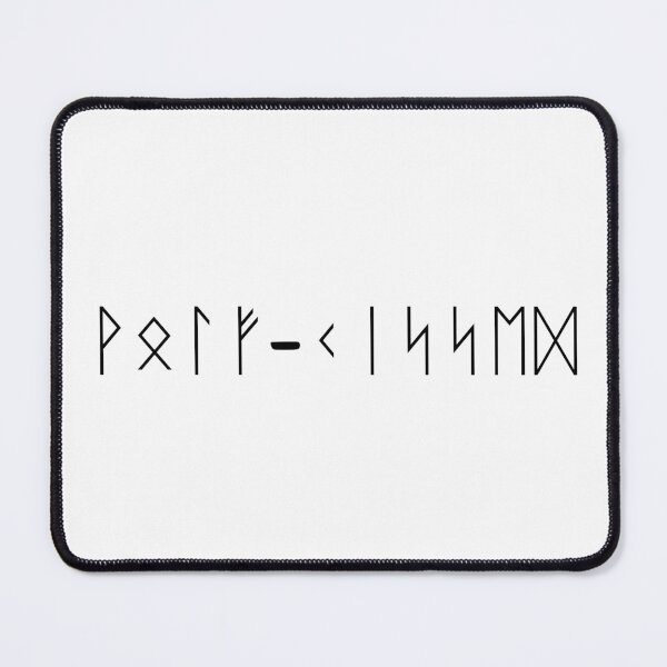 Item preview, "Wolf-Kissed" in Norse Runes designed and sold by CreativeMansion.