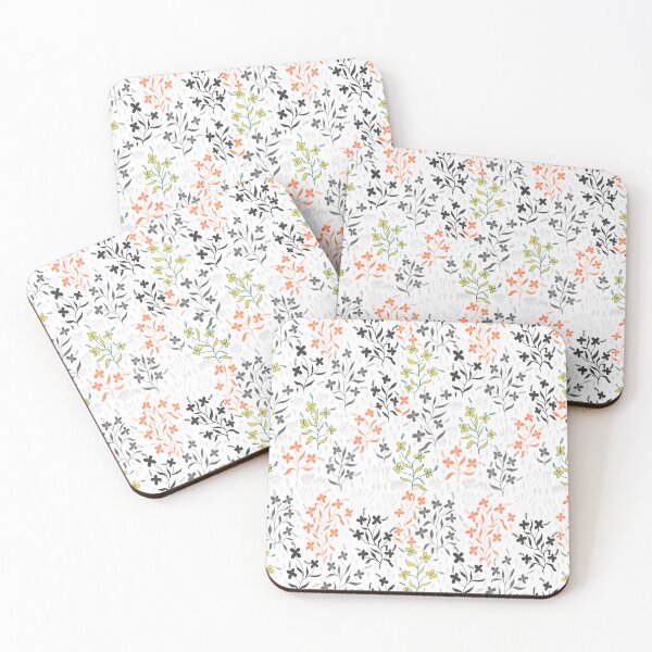 Item preview, Flowers of Spring - green orange designed and sold by SerahO.
