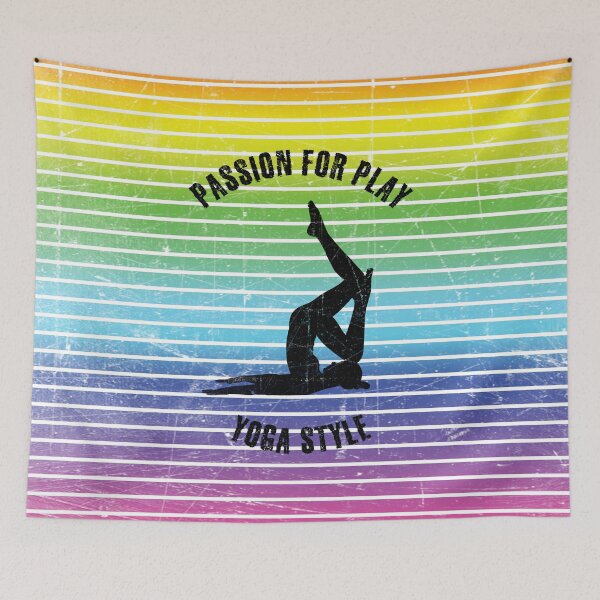 Item preview, Black silhouette of a woman in a reclining position practicing yoga designed and sold by HarridanCreates.