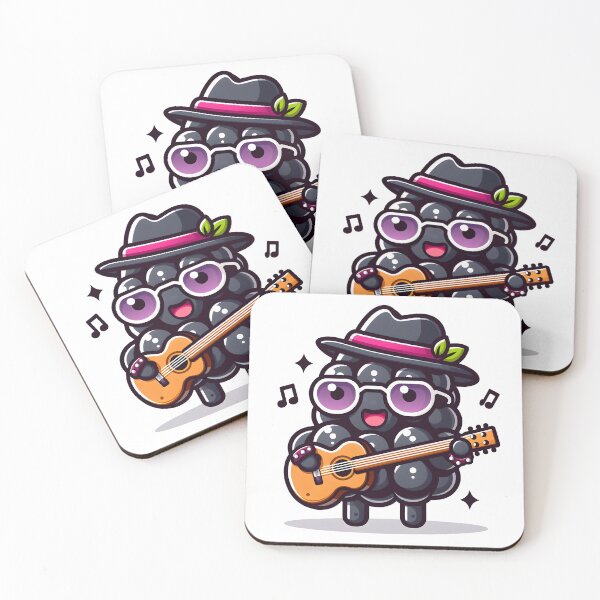 Artikelvorschau, Kawaii Blackberry mit Rockstar-Outfit entworfen und verkauft von CanvasCutie.
